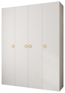 Zondo.hr Ormar za garderobu 190 cm Carmela 50-1 (bijela + zlatna). Akcija -20%. 1126714