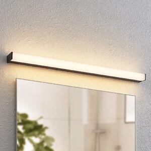 Lindby LED kupaonska zidna svjetiljka Ulisan, 89 cm, crna, kvadratna, Crno, kupaonica, Metal