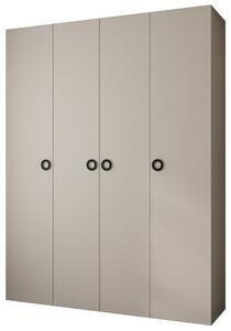 Zondo.hr Ormar za garderobu 190 cm Carmela 40-1 (kašmir + crna). Akcija -19%. 1126539