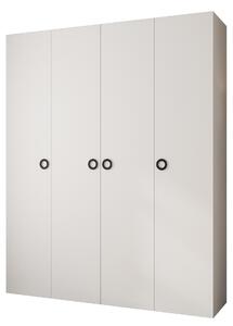 Zondo.hr Ormar za garderobu 200 cm Carmela 40-1 (bijela + crna). Akcija -20%. 1126541