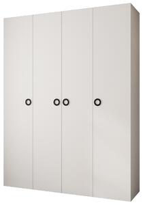 Zondo.hr Ormar za garderobu 190 cm Carmela 40-1 (bijela + crna). Akcija -19%. 1126537