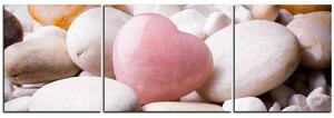 Slika na platnu - Ružičasto srce - panorama 5105C (150x50 cm)