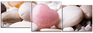 Slika na platnu - Ružičasto srce - panorama 5105E (90x30 cm)