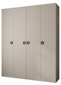 Zondo.hr Ormar za garderobu 200 cm Carmela 40-1 (kašmir + crna). Akcija -20%. 1126543