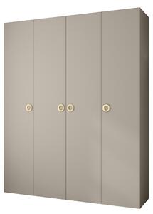 Zondo.hr Ormar za garderobu 200 cm Carmela 40-1 (kašmir + zlatna). Akcija -20%. 1126544