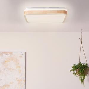 Tumeo LED stropna lampa, dužina 40 cm, svijetlo drvo, metal/drvo