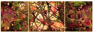 Slika na platnu - Cvjetna grunge pozadina - panorama 5108FC (150x50 cm)