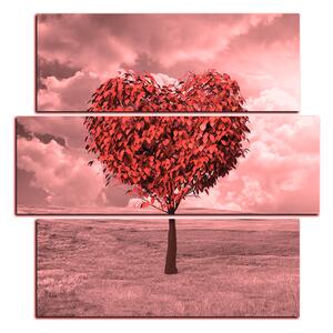 Slika na platnu - Srce u obliku stabla - kvadrat 3106QD (75x75 cm)
