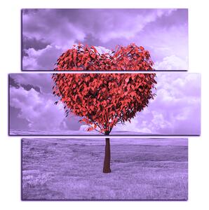 Slika na platnu - Srce u obliku stabla - kvadrat 3106FD (75x75 cm)