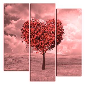 Slika na platnu - Srce u obliku stabla - kvadrat 3106QC (75x75 cm)