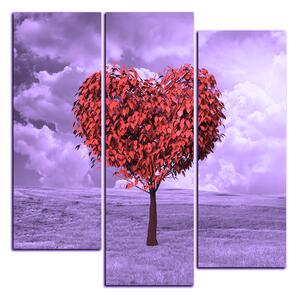 Slika na platnu - Srce u obliku stabla - kvadrat 3106FC (75x75 cm)