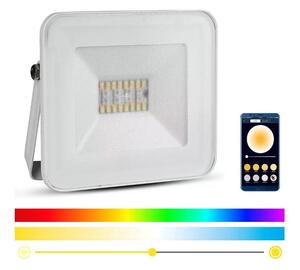LED Pametni prigušivi RGB reflektor LED/20W/230V IP65 bijela