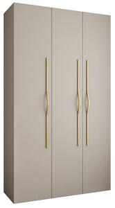 Ormar za garderobu 140 cm Carmela 40-2 (kašmir + zlatna)