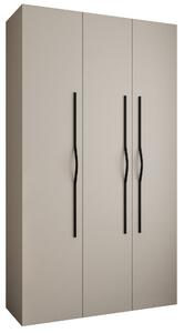 Zondo.hr Ormar za garderobu 140 cm Carmela 40-2 (kašmir + crna). Akcija -20%. 1126563