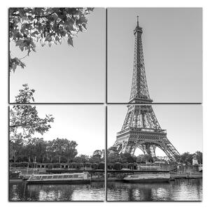 Slika na platnu - Eiffel Tower - kvadrat 3110QD (60x60 cm)