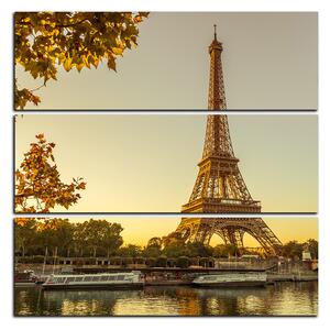 Slika na platnu - Eiffel Tower - kvadrat 3110C (75x75 cm)