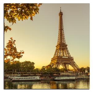 Slika na platnu - Eiffel Tower - kvadrat 3110A (50x50 cm)