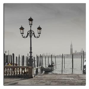 Slika na platnu - Veliki kanal i gondole u Veneciji - kvadrat 3114QA (50x50 cm)
