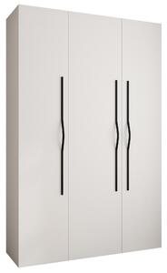 Zondo.hr Ormar za garderobu 160 cm Carmela 40-2 (bijela + crna). Akcija -20%. 1126569