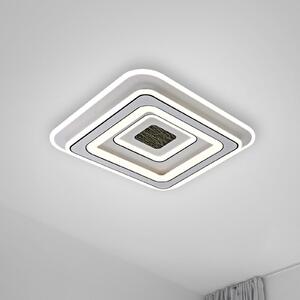 JUST LIGHT. GmbH SAMO SVJETLO. Tolago LED stropna svjetiljka, 49x49 cm, CCT, prigušiva, prigušiva, Bijela, Dnevni boravak/blagovaonica, Plastika
