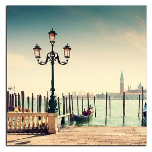 Slika na platnu - Veliki kanal i gondole u Veneciji - kvadrat 3114A (50x50 cm)