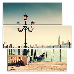 Slika na platnu - Veliki kanal i gondole u Veneciji - kvadrat 3114D (75x75 cm)