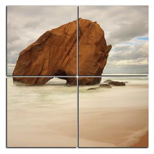 Slika na platnu - Stijena na obali - kvadrat 3117D (60x60 cm)