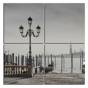 Slika na platnu - Veliki kanal i gondole u Veneciji - kvadrat 3114QE (60x60 cm)