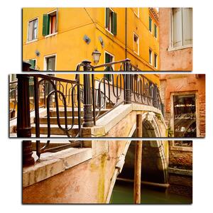 Slika na platnu - Mali most u Veneciji - kvadrat 3115D (75x75 cm)