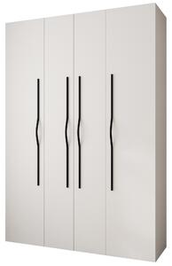 Zondo.hr Ormar za garderobu 170 cm Carmela 40-2 (bijela + crna). Akcija -20%. 1126573