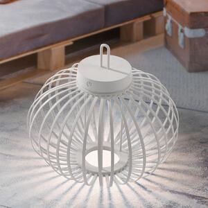 SAMO SVJETLO. Akuba LED baterijska stolna lampa, bijela, 33 cm, bambus