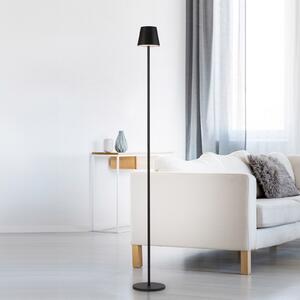 SAMO SVJETLO. Euria LED podna lampa na baterije, crna, željezo, IP54