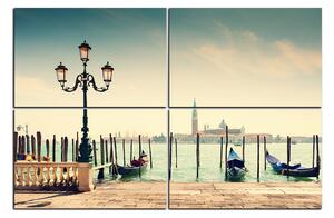 Slika na platnu - Veliki kanal i gondole u Veneciji 1114E (120x80 cm)