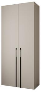 Zondo.hr Ormar za garderobu 110 cm Carmela 40-3 (kašmir + crna). Akcija -20%. 1126595