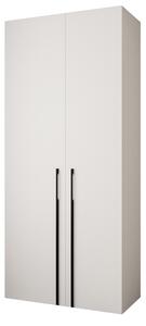 Zondo.hr Ormar za garderobu 110 cm Carmela 40-3 (bijela + crna). Akcija -20%. 1126593