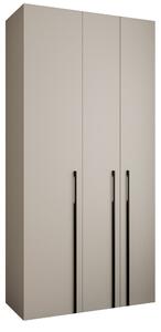 Zondo.hr Ormar za garderobu 120 cm Carmela 40-3 (kašmir + crna). Akcija -19%. 1126599
