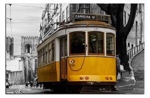 Slika na platnu - Povijesni tramvaj u centru Lisabona 1116A (90x60 cm )