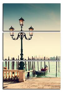 Slika na platnu - Veliki kanal i gondole u Veneciji - pravokutnik 7114B (90x60 cm )