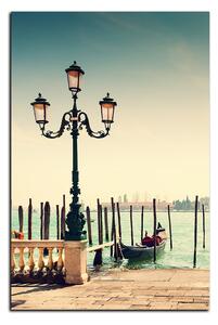 Slika na platnu - Veliki kanal i gondole u Veneciji - pravokutnik 7114A (90x60 cm )