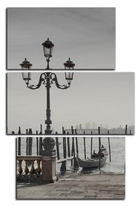 Slika na platnu - Veliki kanal i gondole u Veneciji - pravokutnik 7114QC (90x60 cm)