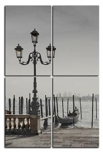 Slika na platnu - Veliki kanal i gondole u Veneciji - pravokutnik 7114QD (120x80 cm)