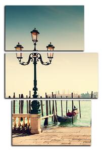 Slika na platnu - Veliki kanal i gondole u Veneciji - pravokutnik 7114C (90x60 cm)