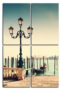 Slika na platnu - Veliki kanal i gondole u Veneciji - pravokutnik 7114D (90x60 cm)