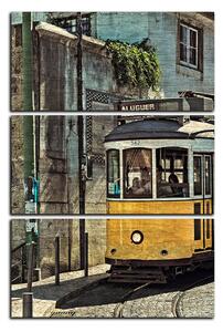 Slika na platnu - Povijesni tramvaj - pravokutnik 7121B (90x60 cm )