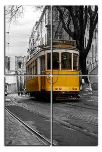 Slika na platnu - Povijesni tramvaj u centru Lisabona - pravokutnik 7116D (90x60 cm)