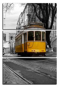 Slika na platnu - Povijesni tramvaj u centru Lisabona - pravokutnik 7116B (90x60 cm )