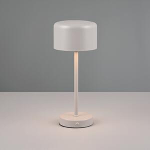 Jeff LED baterijska stolna lampa, siva, visina 30 cm, metal