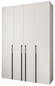 Zondo.hr Ormar za garderobu 170 cm Carmela 40-3 (bijela + crna). Akcija -20%. 1126617