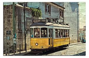 Slika na platnu - Povijesni tramvaj 1121A (90x60 cm )