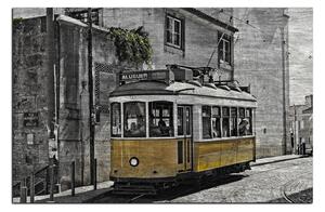 Slika na platnu - Povijesni tramvaj 1121QA (90x60 cm )